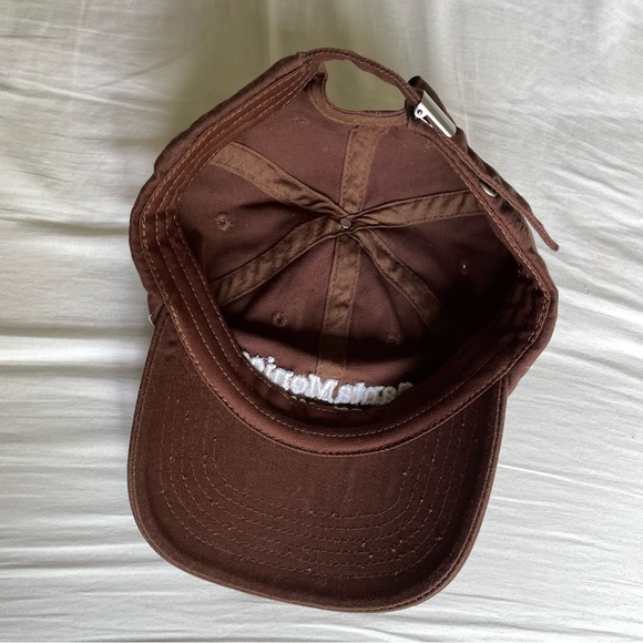 Dark Brown cap with lettering on front - Picture 4 of 5